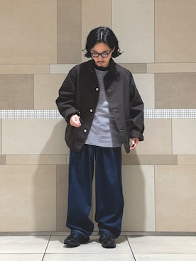「FORK&SPOON（フォークアンドスプーン）のアイテム（Tシャツ/カットソー）」を使った、sugimotoさん（メンズ・165cm）の秋コーディネート