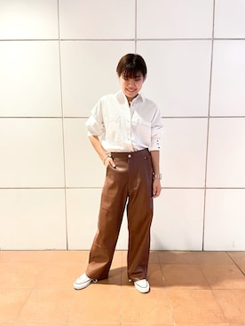 「CONVERSE TOKYO（コンバーストウキョウ）のアイテム」を使った、Kiriさん（レディース・155cm）の秋コーディネート