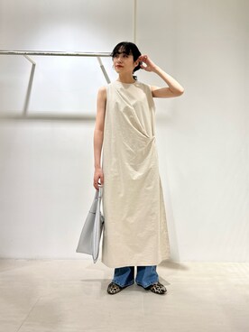 「アイテム（トートバッグ、シルバー系）」を使った、たけださん（レディース・160cm）の春コーディネート