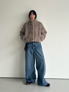 「KBF（ケイビーエフ）のアイテム」を使った、たけださん（レディース・160cm）の秋コーディネート