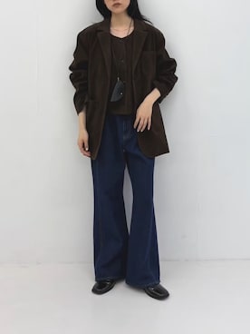 「アイテム（その他アウター）」を使った、たけださん（レディース・160cm）の秋コーディネート