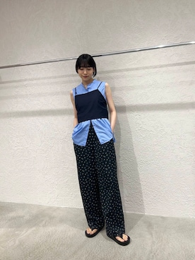 「フラワープリント」｜たけださん（レディース・160cm）の夏コーディネート