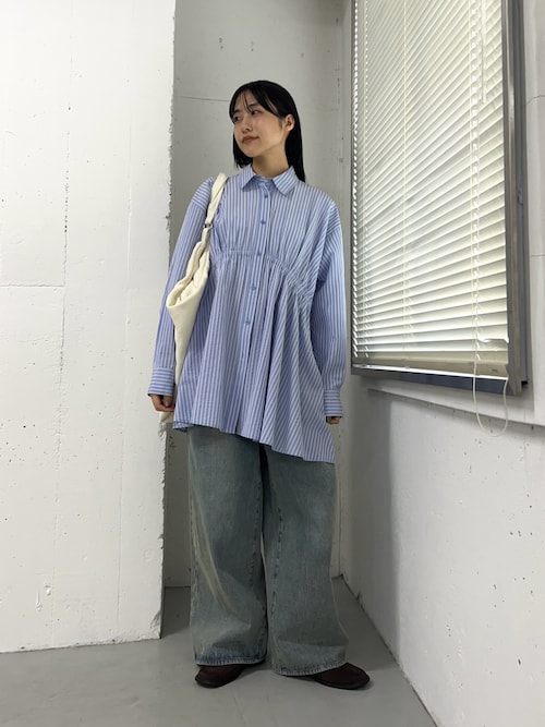 アシメギャザータックミニワンピース（ワンピース）｜KBF