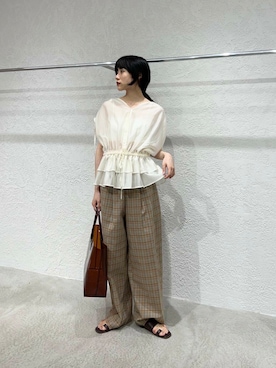 「綺麗めコーデ」｜「アイテム（サンダル）」を使った、たけださん（レディース・160cm）の夏コーディネート