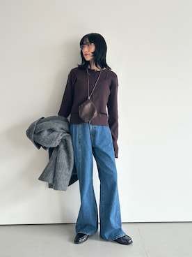 「KBF（ケイビーエフ）のアイテム」を使った、たけださん（レディース・160cm）の秋コーディネート