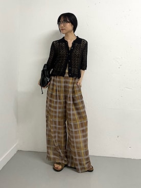 「KBF（ケイビーエフ）のアイテム」を使った、たけださん（レディース・160cm）の春コーディネート