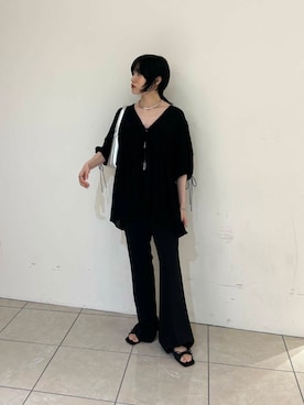 「綺麗めコーデ」｜「アイテム（サンダル）」を使った、たけださん（レディース・160cm）の夏コーディネート