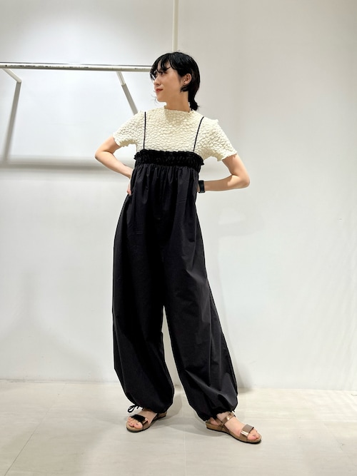 KBFのオールインワン・サロペットを使った「バルーンパンツ」の