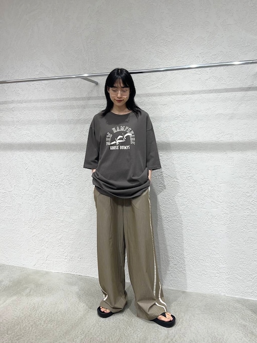 ストライプラインイージーパンツ
