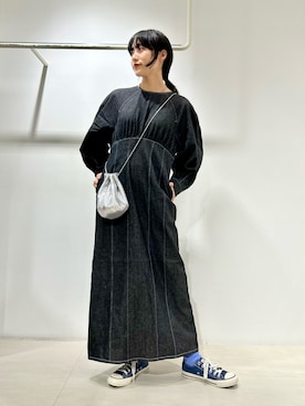 「メタルバッグ」｜たけださん（レディース・160cm）の冬コーディネート