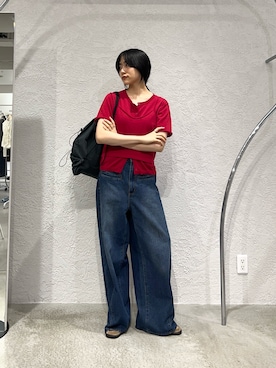 「KBF（ケイビーエフ）のアイテム（シューズ）」を使った、たけださん（レディース・160cm）の春コーディネート