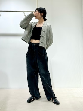 「アツいコーデ全部見せ」｜「アイテム（その他アウター）」を使った、たけださん（レディース・160cm）の夏コーディネート