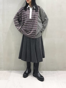 「ラガーシャツ」｜たけださん（レディース・160cm）の秋コーディネート