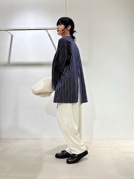 「KBF（ケイビーエフ）のアイテム（ブルゾン）」を使った、たけださん（レディース・160cm）の秋コーディネート
