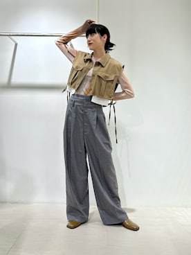 「重ね着ベストシーズン」｜「アイテム（その他シューズ）」を使った、たけださん（レディース・160cm）の秋コーディネート