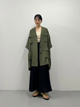 「ビッグシャツ」｜たけださん（レディース・160cm）の夏コーディネート