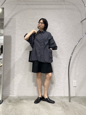 「KBF（ケイビーエフ）のアイテム（パンツ）」を使った、たけださん（レディース・160cm）の夏コーディネート