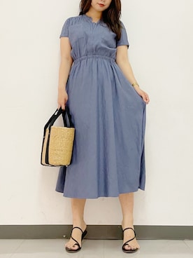 「URBAN RESEARCH ROSSO WOMEN（アーバンリサーチ　ロッソ）のアイテム（ワンピース/ドレス）」を使った、wakaさん（レディース・154cm）の夏コーディネート