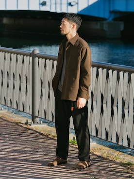 「アイテム（トップス）」を使った、maatttssuさん（メンズ・173cm）の秋コーディネート