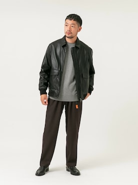 「アイテム（ニット/セーター）」を使った、maatttssuさん（メンズ・173cm・30代）の秋コーディネート