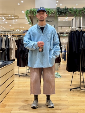 「Graphpaper（グラフペーパー）のアイテム（トップス）」を使った、maatttssuさん（メンズ・173cm）の春コーディネート