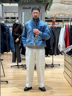 「Lee（リー）のアイテム」を使った、maatttssuさん（メンズ・173cm）の冬コーディネート