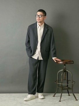 「アイテム（セットアップ）」を使った、maatttssuさん（メンズ・173cm）の秋コーディネート