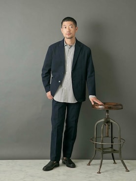 「URBAN RESEARCH ROSSO MEN（アーバンリサーチロッソメン）のアイテム（テーラードジャケット）」を使った、maatttssuさん（メンズ・173cm）の秋コーディネート