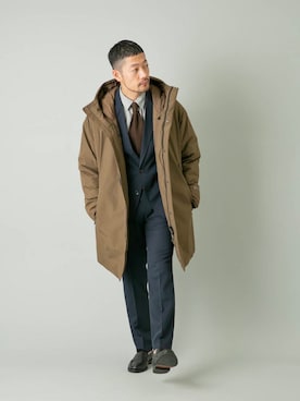 「アイテム（セットアップ）」を使った、maatttssuさん（メンズ・173cm）の秋コーディネート