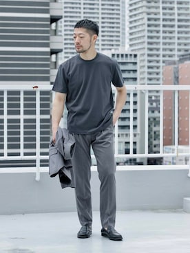 「アイテム（セットアップ）」を使った、maatttssuさん（メンズ・173cm）の夏コーディネート