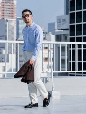 「URBAN RESEARCH ROSSO MEN（アーバンリサーチロッソメン）のアイテム（テーラードジャケット）」を使った、maatttssuさん（メンズ・173cm）の冬コーディネート