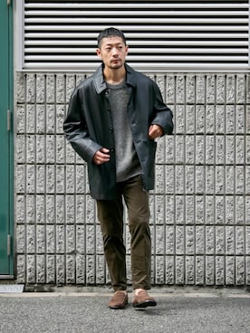 「アイテム（カバーオール）」を使った、maatttssuさん（メンズ・173cm）の秋コーディネート