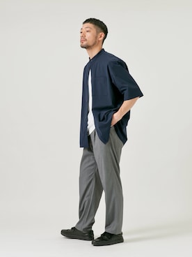 「アイテム（スラックス）」を使った、maatttssuさん（メンズ・173cm・30代）の秋コーディネート