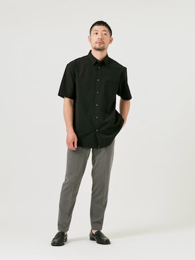 「アイテム（スラックス）」を使った、maatttssuさん（メンズ・173cm・30代）の秋コーディネート
