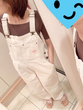 「リブニット」｜「アイテム（その他トップス）」を使った、manaさん（レディース・165cm）の夏コーディネート