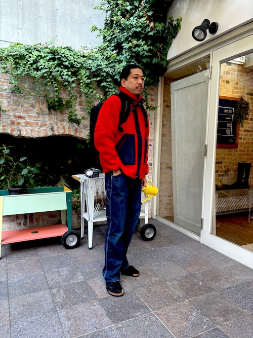 ジャケット・アウター yai ヴィンテージレザーライクA2フライトジャケット（ブルゾン）｜COLONY