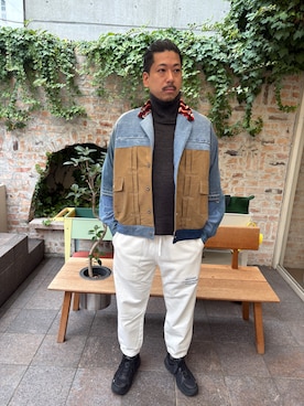 「ハイネックニット」｜mimitareさん（メンズ・182cm）の秋コーディネート