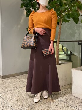 「Samantha Thavasa（サマンサタバサ）のアイテム（財布）」を使った、hamanoirodori01さん（レディース・152cm）の秋コーディネート