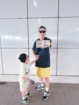 「アイテム（キャップ）」を使った、デレク　ヴィンヤードさん（メンズ・175cm・40代）の夏コーディネート