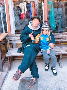 「アイテム（セットアップ）」を使った、デレク　ヴィンヤードさん（メンズ・175cm）の冬コーディネート