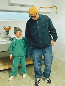 「HAIGHT(ヘイト)のアイテム」を使った、デレク ヴィンヤードさん(メンズ・175cm)の冬コーディネート