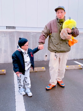 「INTERBREED（インターブリード）のアイテム（キャップ）」を使った、デレク　ヴィンヤードさん（メンズ・175cm・40代）の冬コーディネート