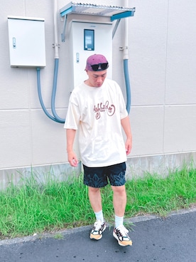 「アイテム（帽子）」を使った、デレク　ヴィンヤードさん（メンズ・175cm・40代）の夏コーディネート