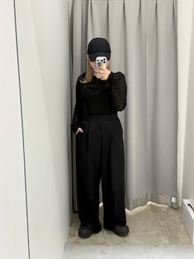 「KBF（ケイビーエフ）のアイテム（キャップ）」を使った、たろさん（レディース・157cm）の春コーディネート