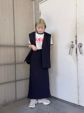 「FUDGEBOYのトラッドスタイル」｜「アイテム（ワンピース/ドレス）」を使った、たろ🐶さん（レディース・157cm）の春コーディネート