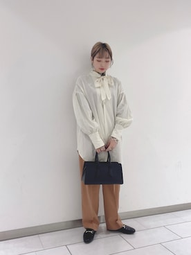 「kbf_ootd」｜「アイテム（ローファー）」を使った、たろ🐶さん（レディース・157cm）の冬コーディネート