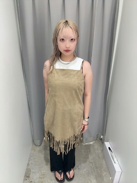 「KBF（ケイビーエフ）のアイテム（タンクトップ）」を使った、たろさん（レディース・157cm）の夏コーディネート