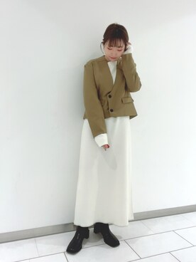 「新年一発目」｜「アイテム（ワンピース/ドレス）」を使った、たろ🐶さん（レディース・157cm）の冬コーディネート