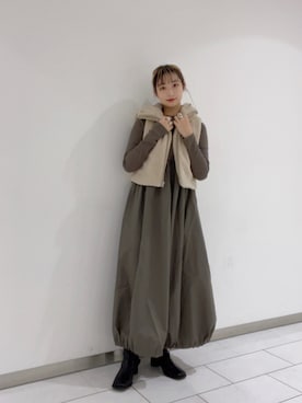 「秋色コーデ」｜「アイテム（その他アウター）」を使った、たろ🐶さん（レディース・157cm）の秋コーディネート