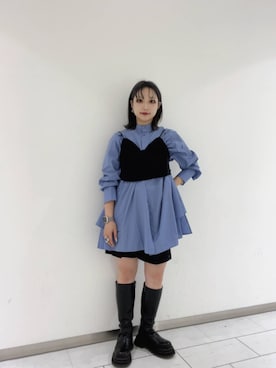 「アイテム（その他トップス）」を使った、たろさん（レディース・157cm）の秋コーディネート